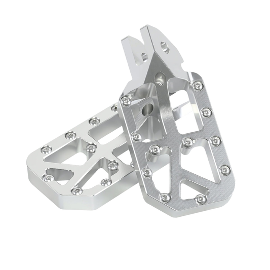 For Light Bee X Upgrade Parts Silver Foot Pegs Chrome Pedal Lbx Parts Raw Foot Pegs Suitable for E-ride Pro