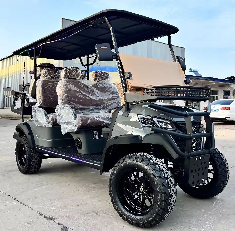 WELIFTRICH 6 Seater Lifted 14inches Big off Road Tires Street Legal 72V Lithium Battery Electric Golf Cart